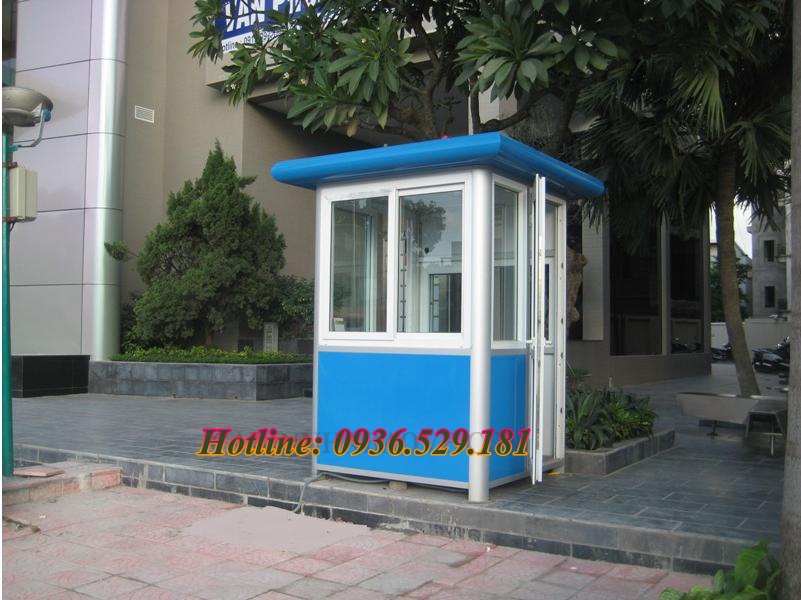 cabin bảo vệ nhôm kính 