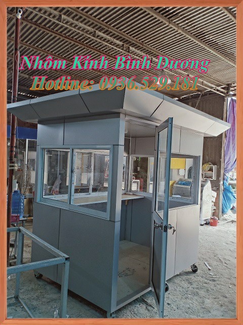 cabin bảo vệ nhôm kính giá rẻ 