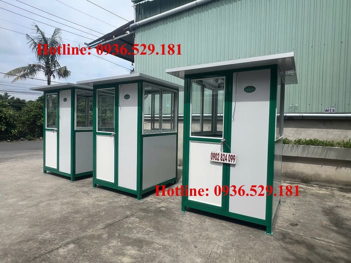 cabin bảo vệ nhôm kính 
