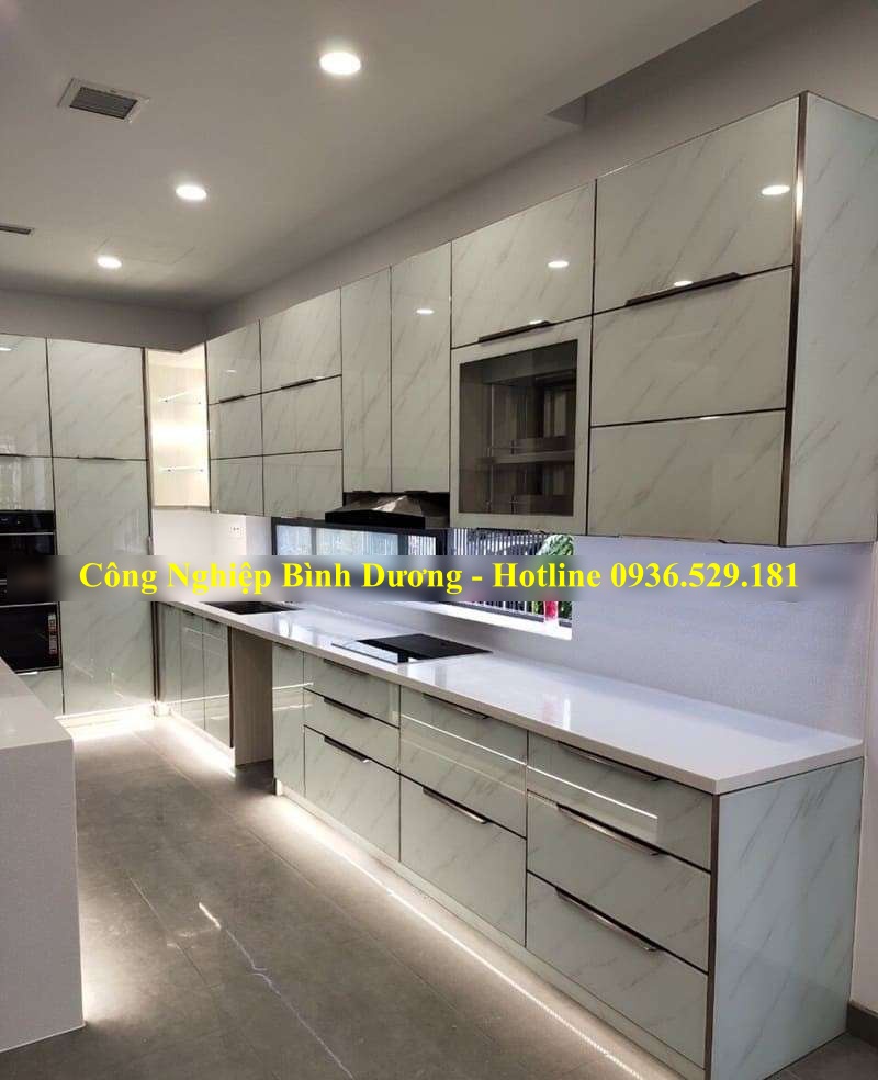 tủ bếp nhôm hợp kim