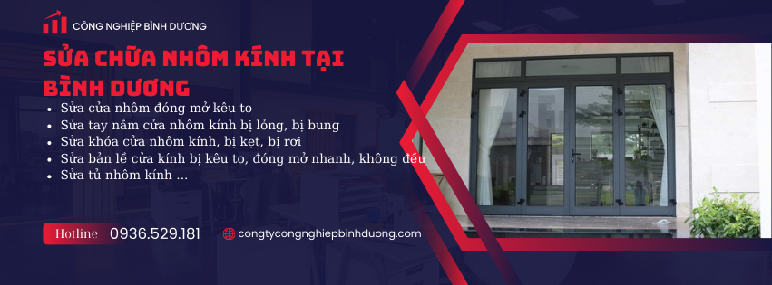 sửa cửa nhôm kính bình dương 