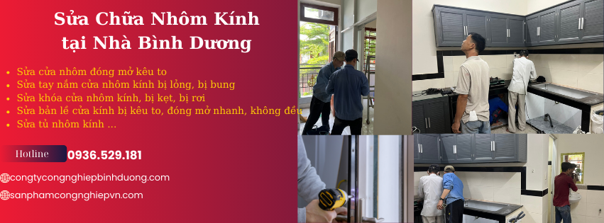 sửa nhôm kính tại nhà bình dương 