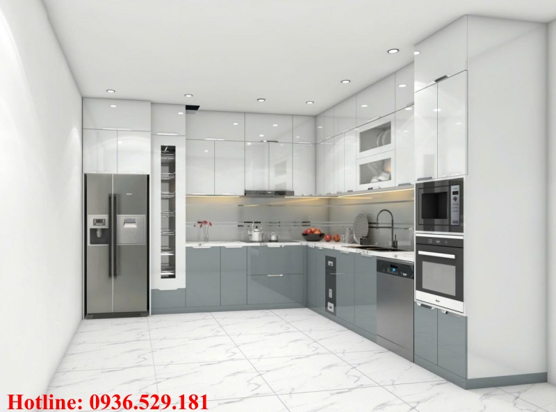 Tủ bếp nhôm kính tp.hcm