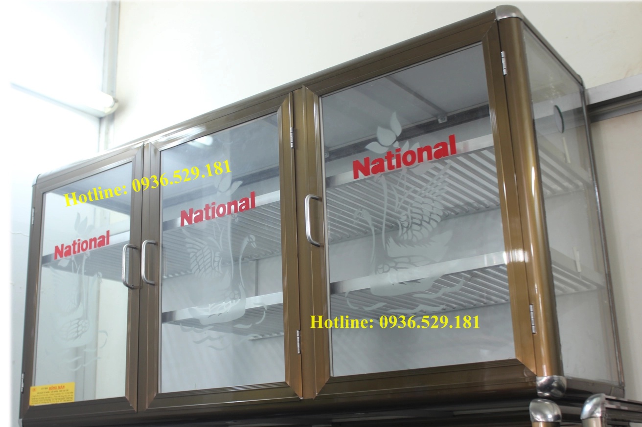tủ chén nhôm kính treo tường