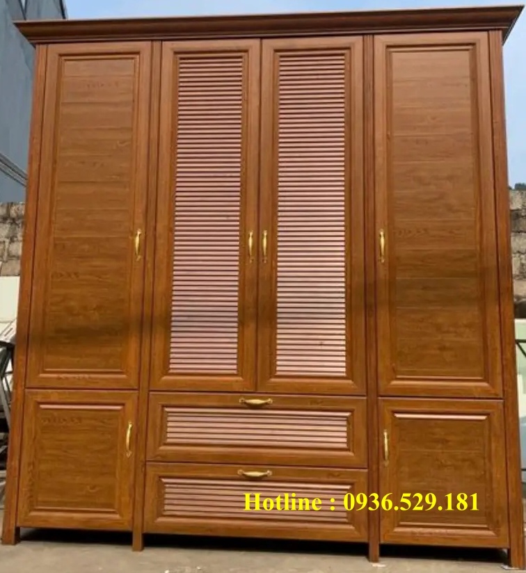 tủ quần áo nhôm kính